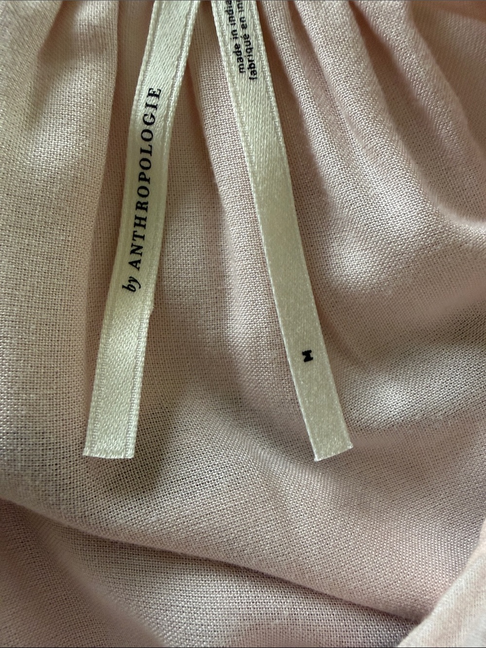 Anthropologie Somerset Floral Maxi Dress pale Pink puff Sleeve cottagecore - Picture 6 of 8